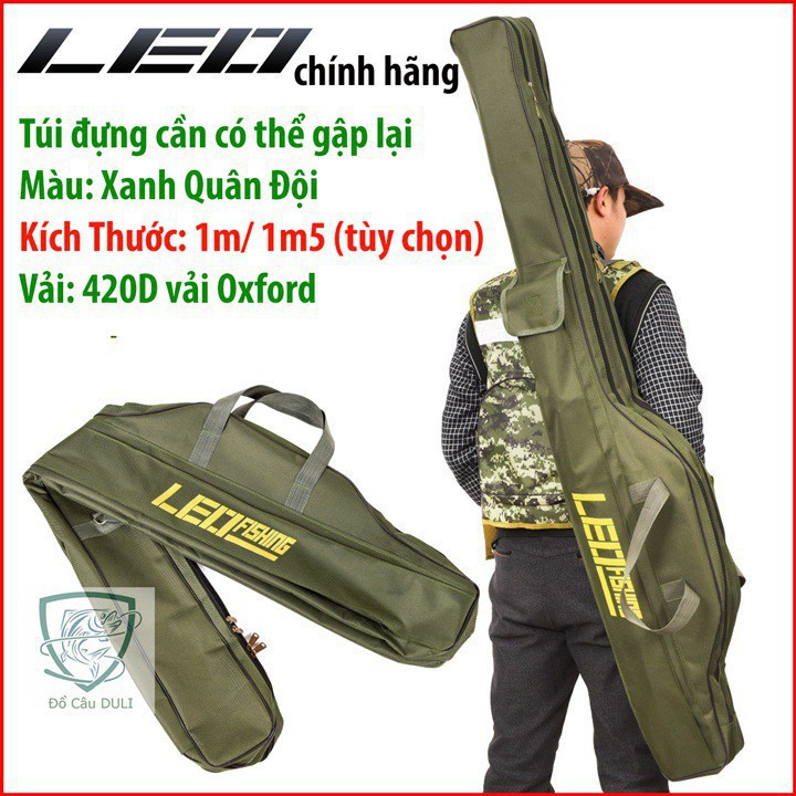 Cần câu cá ❤️FREE SHIP❤️ Túi Đựng Cần Câu LEO fishing 2 ngăn chính 1 ngăn phụ  TDC-3 ,đảm bảo rẻ nhất