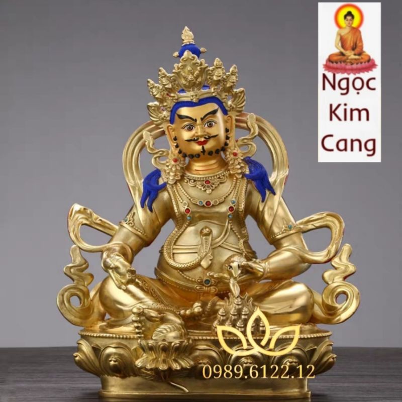 Hoàng Thần Tài tượng đồng mật tông Tây Tạng
