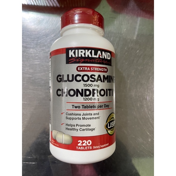 Viên Uống Bổ Khớp Kirkland Glucosamine 1500mg Chondroitin 1200mg - Hộp 220 Viên