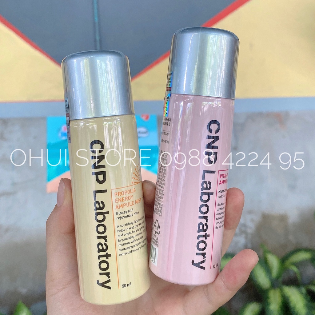 Xịt khoáng tinh chất keo ong tái tạo da CNP Laboratory Ampule Mist 50ml - Hàng chính hãng công ty LGVina có tem