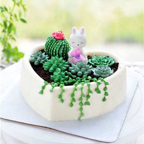Khuôn Silicone Tạo Hình Làm Xà Phòng Hình Cây Xương Rồng Ba Chiều DIY