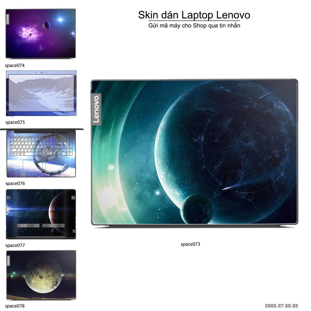 Skin dán Laptop Lenovo in hình không gian nhiều mẫu 13 (inbox mã máy cho Shop)