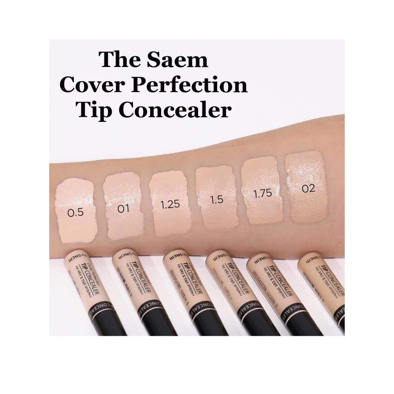 Kem Che Khuyết Điểm The Saem Cover Perfection Tip Concealer