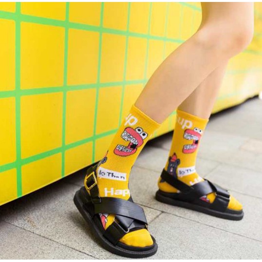 Tất cao cổ họa tiết Gridffi Lifestyle