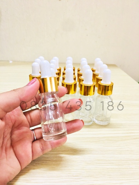 Chai thuỷ tinh nhỏ giọt 10ml-Chai serum 10cm-Lọ thuỷ tinh 10ml