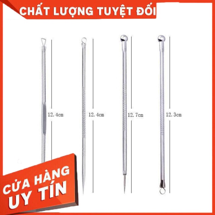 HH Bộ 4 Cây Nặn Mụn Trứng Cá Mụn Đầu Đen Chuyên Dụng