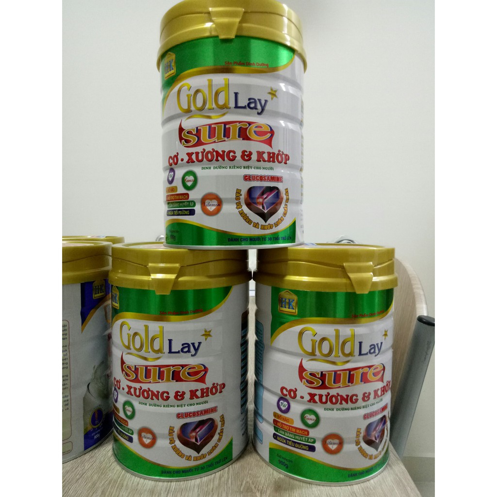 Sữa cho người già Goldlay Sure 900g - Sữa CƠ XƯƠNG KHỚP 900g