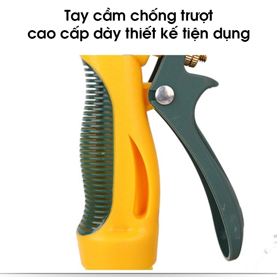 Vòi xịt tăng áp rửa xe tưới cây, rửa sân áp lực cao Carvietnam có thể điều chỉnh áp lực nước cao thấp tùy ý tiện lợi