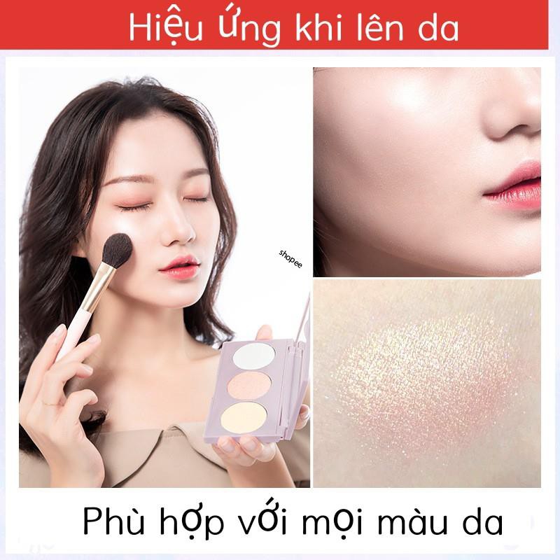 Phấn bắt sáng 3 màu/ phấn highlight/ Highlight powder/ Highlighter Maycreate