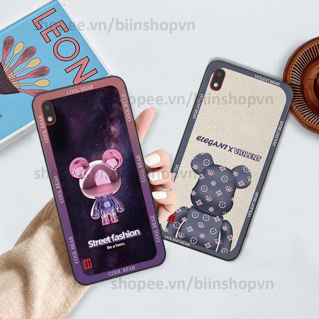 Ốp Samsung A10 / M10 hình gấu bear brick đẹp độc lạ, thời trang, cá tính