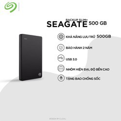 Ổ Cứng Di Động Segate Backup Slim Plus 500GB