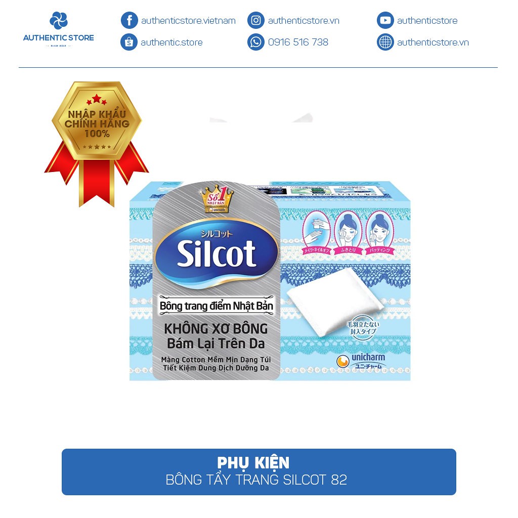 Bông tẩy trang Silcot