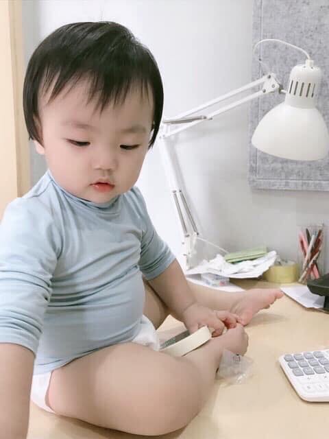 Áo cổ 3 phân Minky