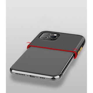 Ốp Lưng Trong Suốt Viền Shield Matte Color cho iPhone 11 Pro Max.