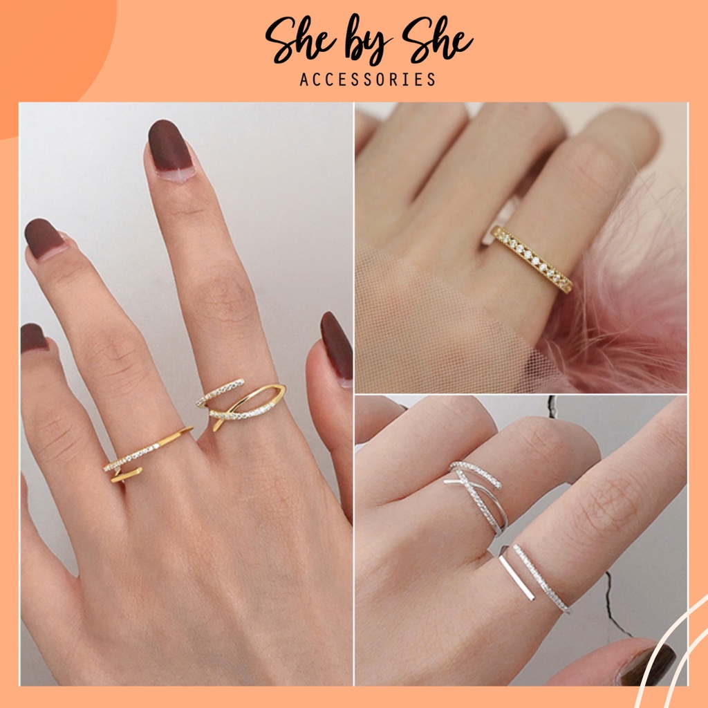 Nhẫn bạc 925 mạ vàng 14K không han gỉ, bền đẹp  - N12