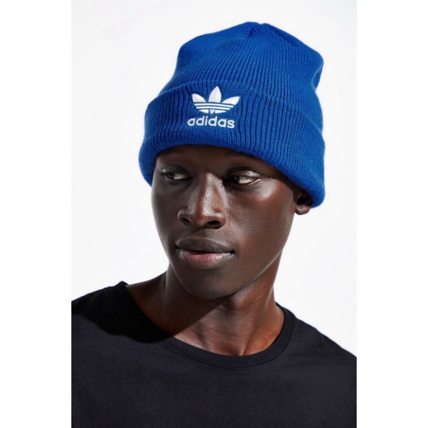 Mũ len dệt kim thêu logo adidas thời trang thu đông cho nam và nữ