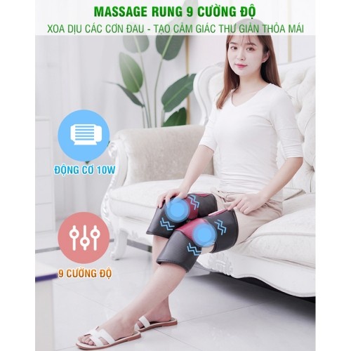 Máy massage đầu gối, đùi và bắp chân rung nóng điều trị đau nhức mỏi NK-185 giá tốt