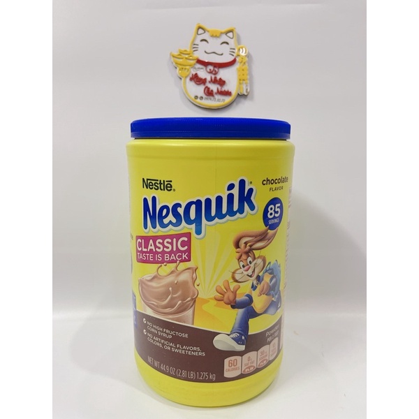 Bột cacao chocolate nesquik mỹ 1.275kg mẫu mới