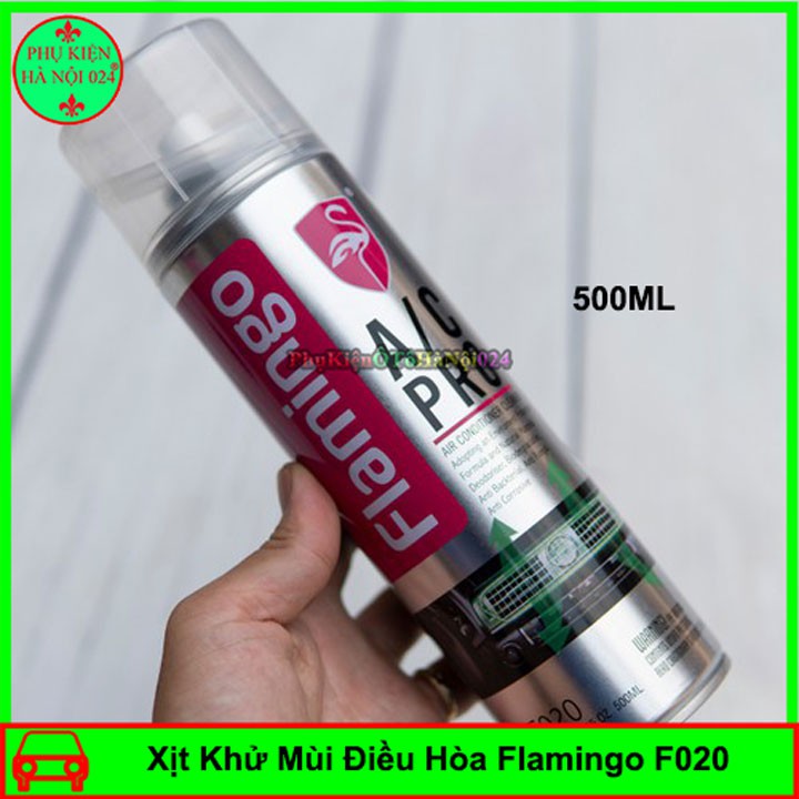 Bình Xịt Bọt Vệ Sinh Khử Mùi Hôi Điều Hòa Ô Tô Flamingo F020 500ml