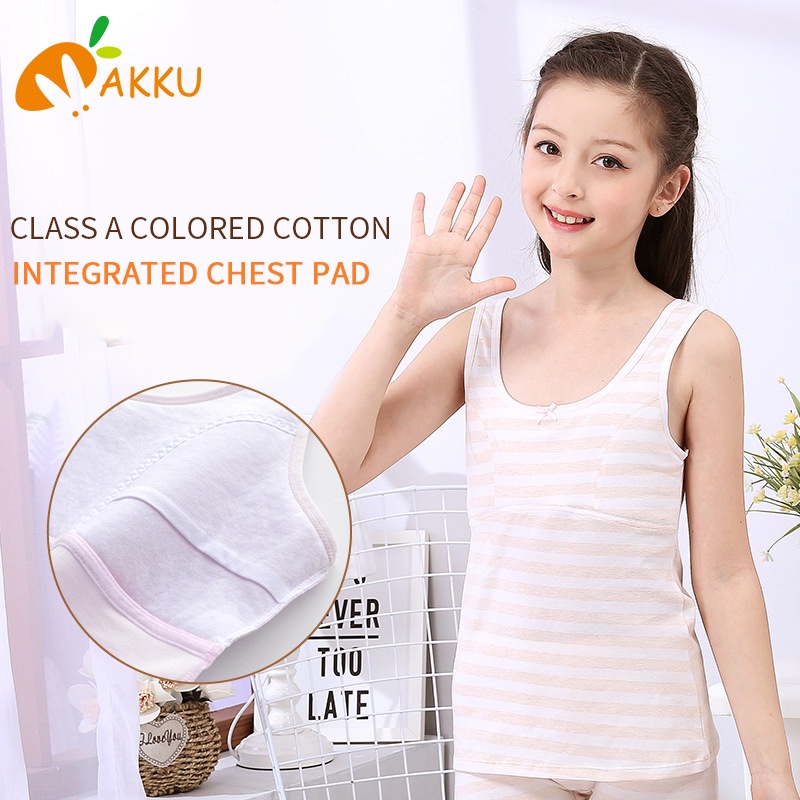 Áo Lót cotton Không Tay Xinh Xắn Dành Cho Bé Gái