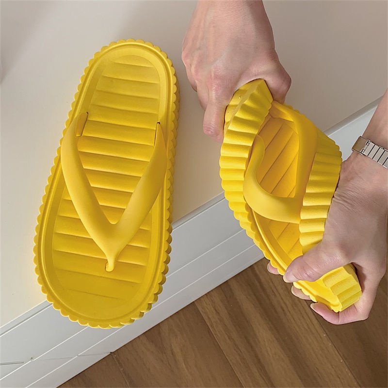 Oeggeo shop Dép Xỏ Ngón Đế Dày Mang Bãi Biển Xương Cá Cho Nữ