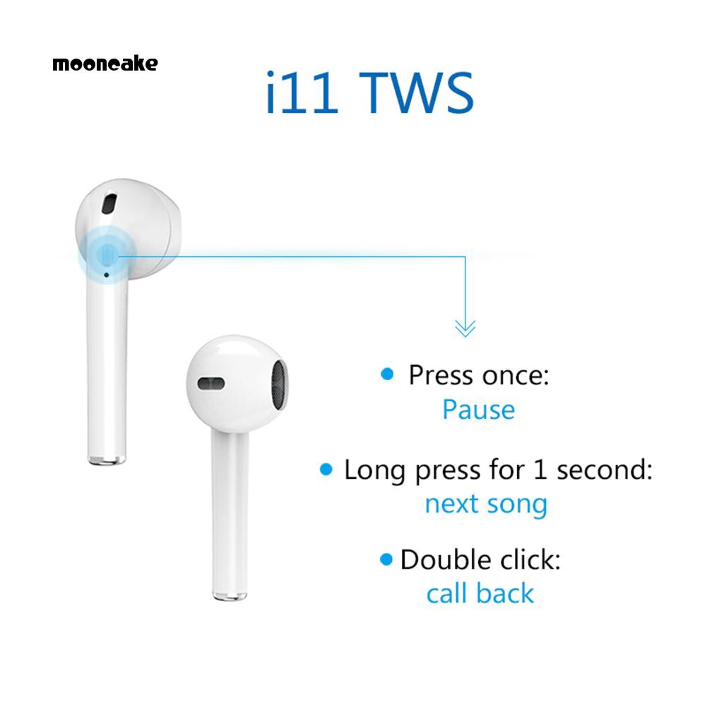 Tai Nghe Nhét Tai Moon I11 Kết Nối Bluetooth 5.0 Có Mic