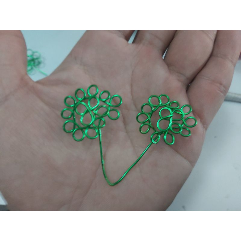 Dụng cụ làm lá tròn dây nhôm mạ màu handmade