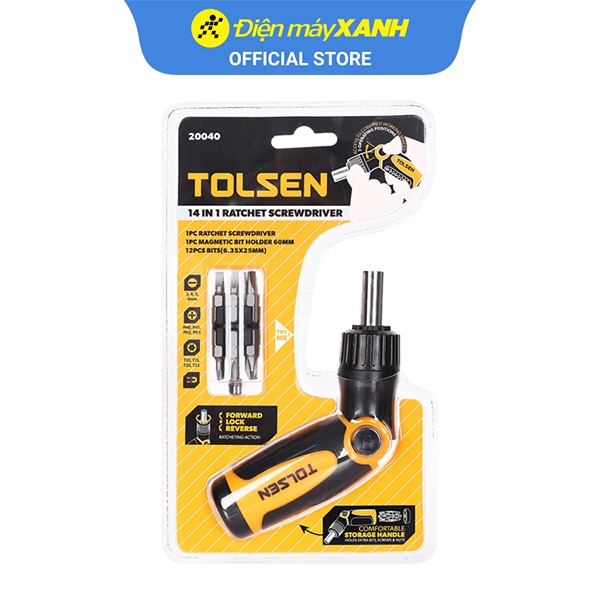 Bộ Vít Tự Động Tolsen 20040 14 Mũi