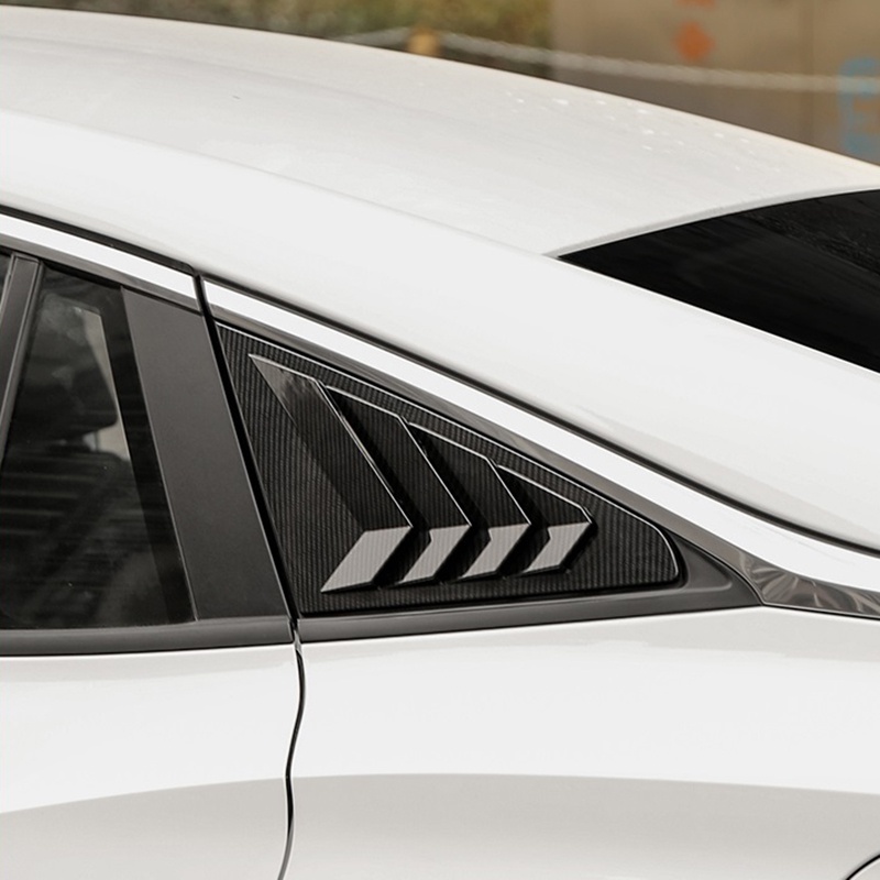 Rear Side Window Louvers,for MG 5 MG5 2021 Car, Carbon Fiber Style