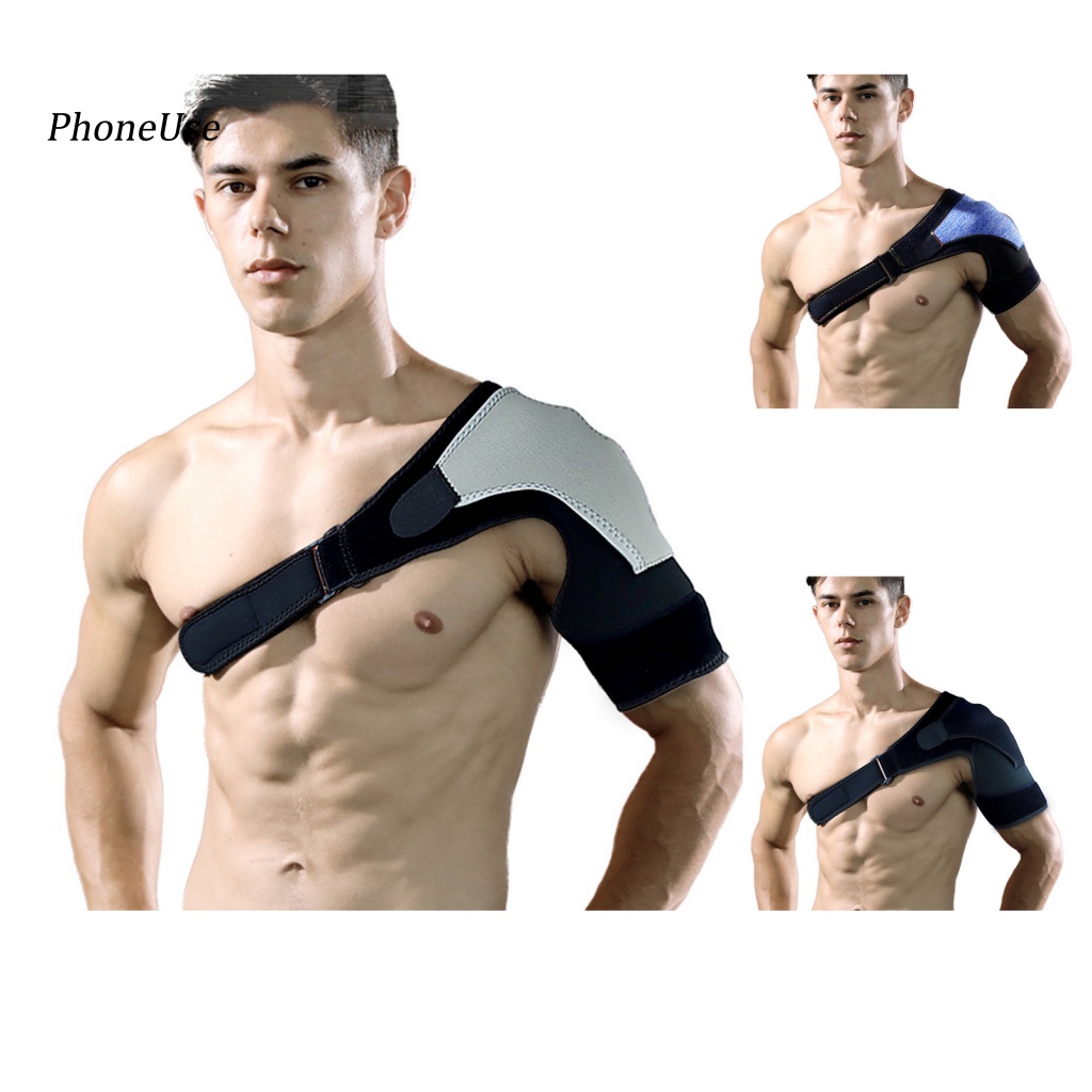 Đai Đeo Vai Trái / Phải Bằng PU Hỗ Trợ Giảm Đau Khớp Vai Có Thể Tháo Rời Cho Người Lớn