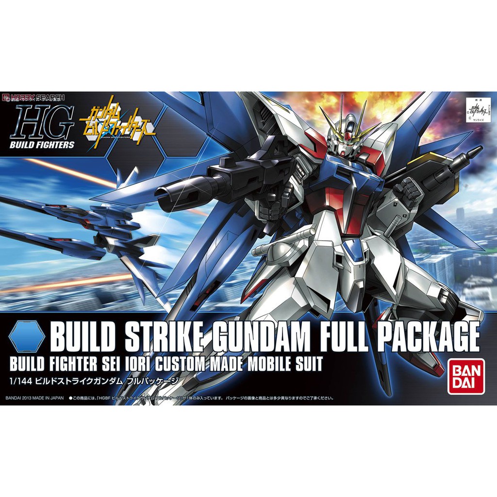 Mô Hình Lắp Ráp HG BF 1/144 Build Strike Gundam Full Package
