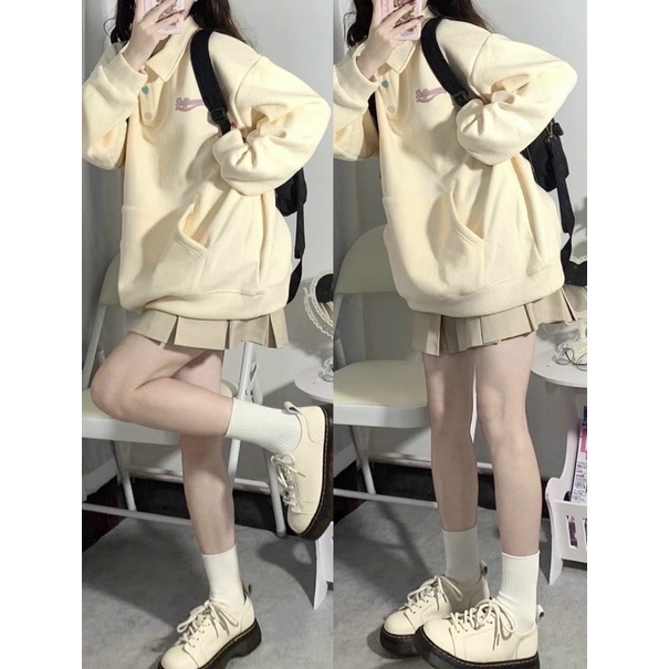 SET ÁO SWEATER VÀ CHÂN VÁY XẾP LY