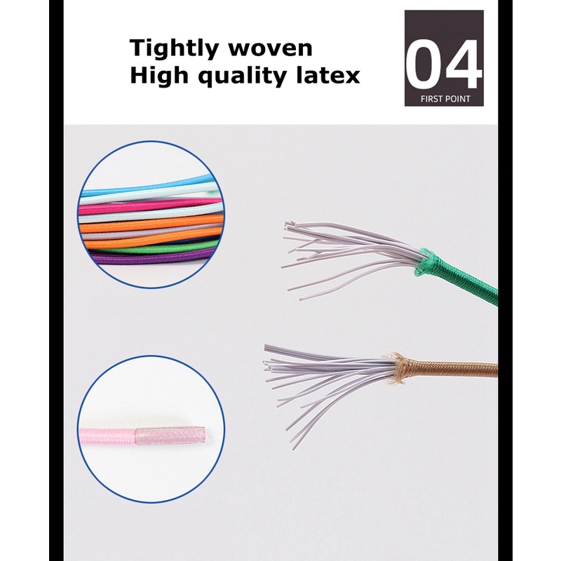 1 Cặp Dây Buộc Giày Thể Thao Bằng Nhựa Hình Tròn Không Cần Buộc