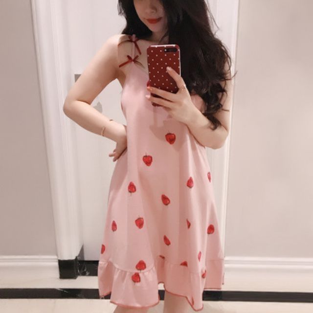VÁY NGỦ 2 DÂY CÓ ĐỆM NGỰC
