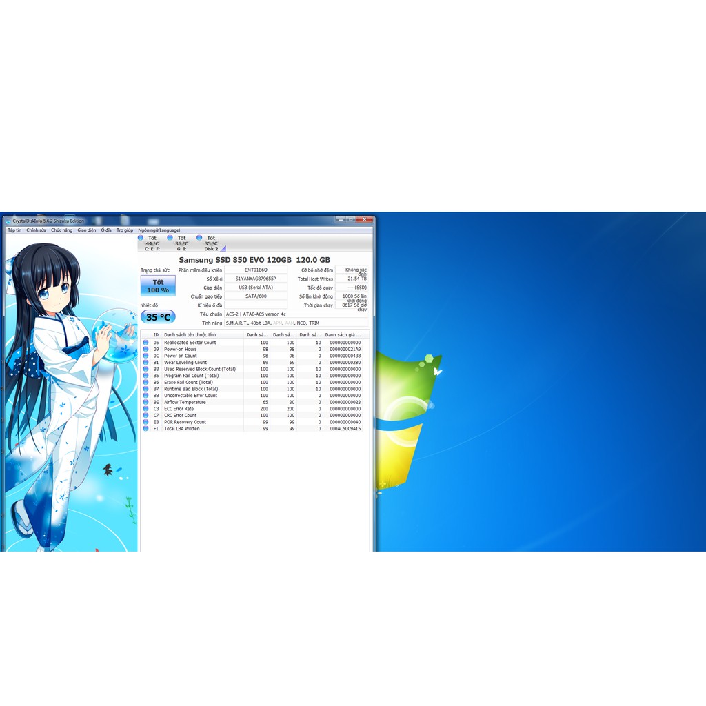 SSD 120G 850 EVO Samsung | BigBuy360 - bigbuy360.vn