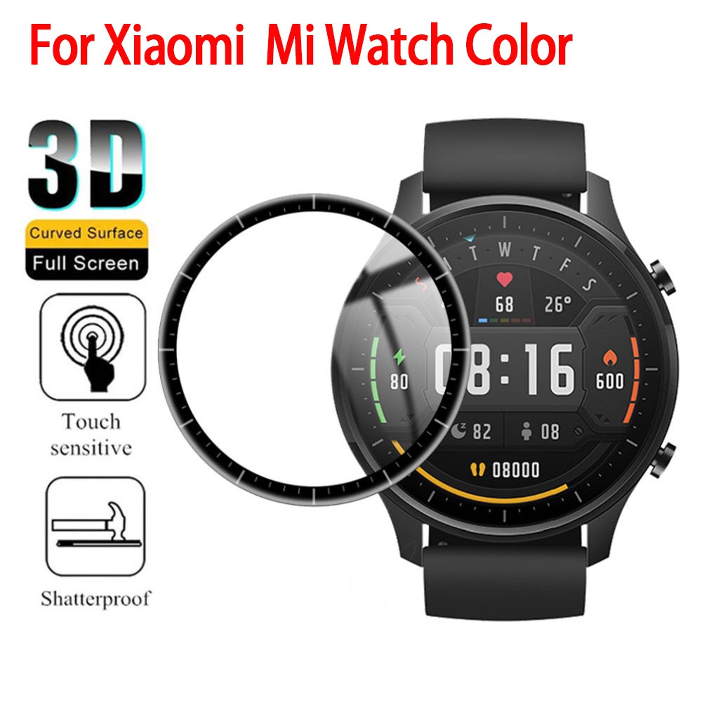 Miếng dán bảo vệ màn hình viền cong 3d dành cho đồng hồ thông minh Xiaomi Mi Watch Color