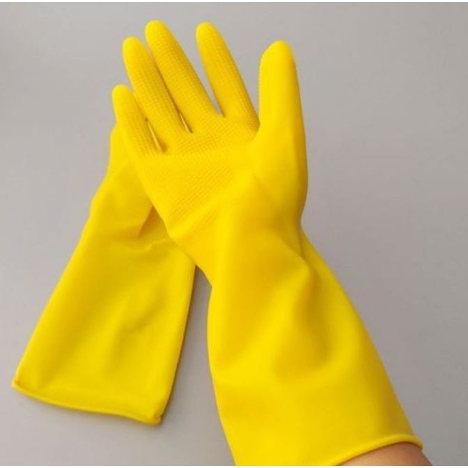 Găng Tay Cao Su Đông Cầu Vồng, 4 size dài ngắn, Giao màu ngẫu nhiên, chất lượng, tiện dụng