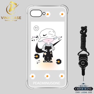Ốp lưng OPPO A3S/Realme C1 Hoa Cúc Peaceminusone chống sốc trong(sản phẩm có 6 mẫu)-Tặng kèm dây đeo điện thoại