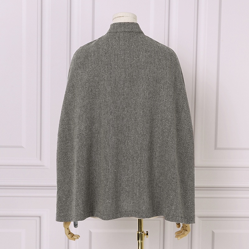 Áo choàng poncho ZANZEA cổ đứng không tay in họa tiết kẻ sọc thanh lịch cổ điển cho nữ | BigBuy360 - bigbuy360.vn