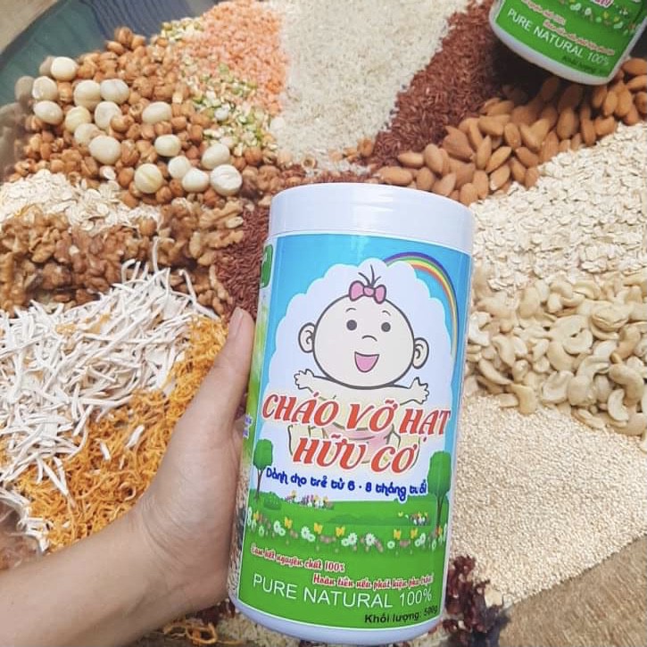 Cháo vỡ hạt hữu cơ sạch 100% bổ sung dinh dưỡng cho bé tăng cân tốt