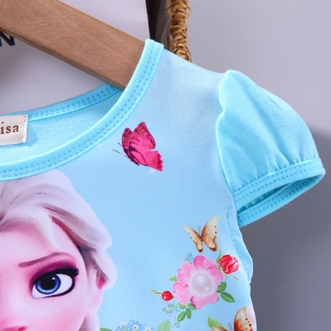 Váy đầm công chúa Elsa xinh xắn cho bé 2-7 tuổi đi học, đi chơi