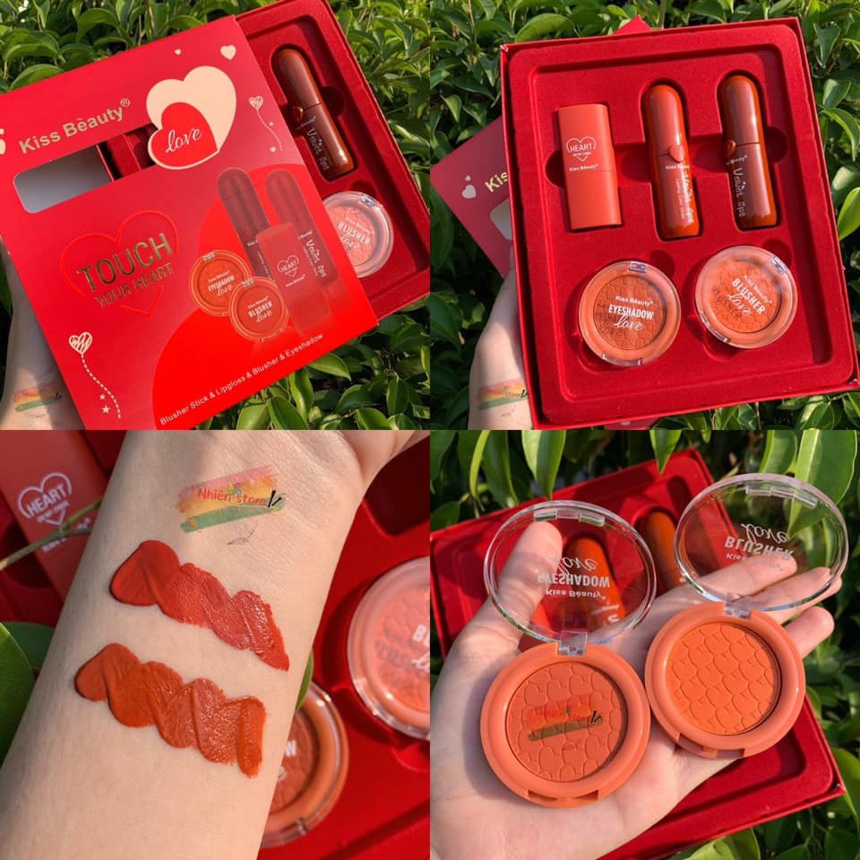 Set Kiss Beauty 5 món Love đỏ | BigBuy360 - bigbuy360.vn