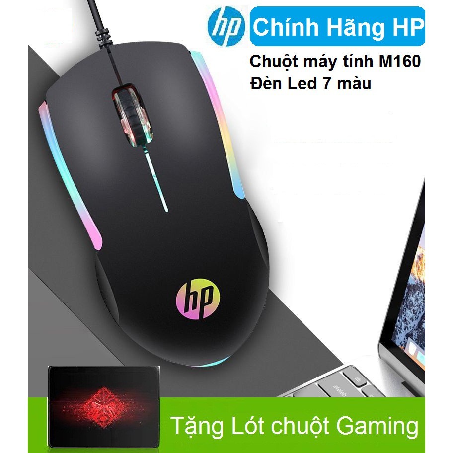 Chuột Máy Tính Có Dây HP M160 Gaming Led RGB Chơi Game