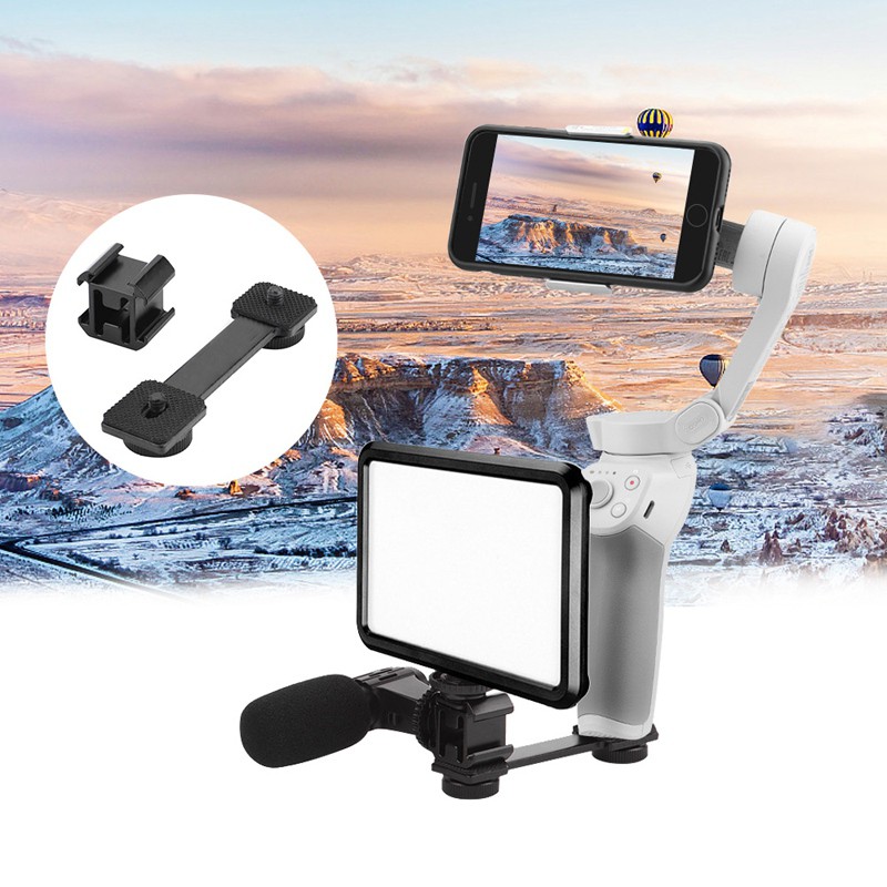 Giá Đỡ Micro Và Đèn Led Cho Dji Om 4 Omis Mobile 2 3 / For Zhiyun Smooth 4 Vlog Pocket