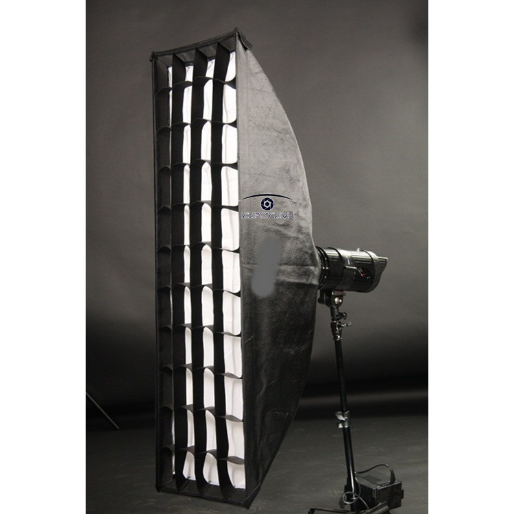 SOFTBOX TỔ ONG ĐÁNH VEN 22X90 cm ngàm bowen phù hợp đèn led, đèn flash...