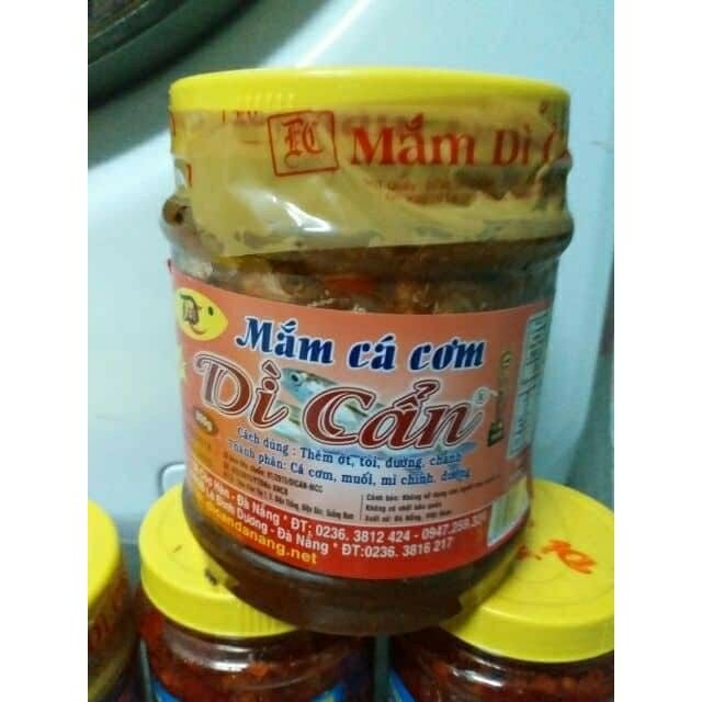 Mắm cá cơm Dì cẩn 500ml - Đặc sản chợ Hàn - Đà Nẵng