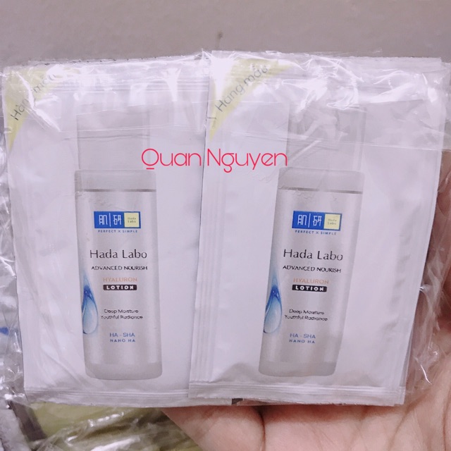 [ Combo 10 gói Mẫu Dùng Thử ] Dung dịch dưỡng ẩm - Hada Labo Advanced Nourish Lotion dành cho da dầu