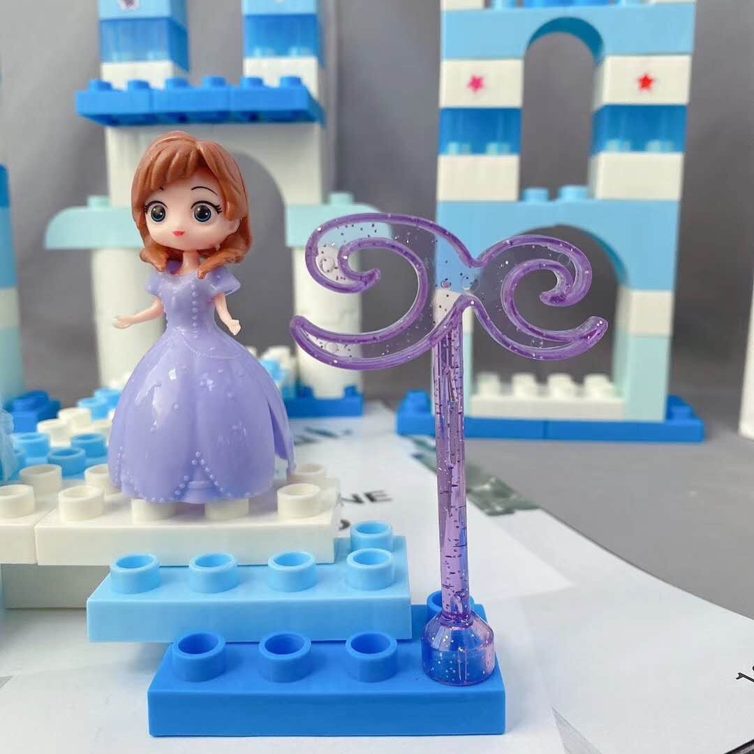 ❤  94PCS Frozen Building Block Storage Bucket Set Education Toys For Kids Gifts