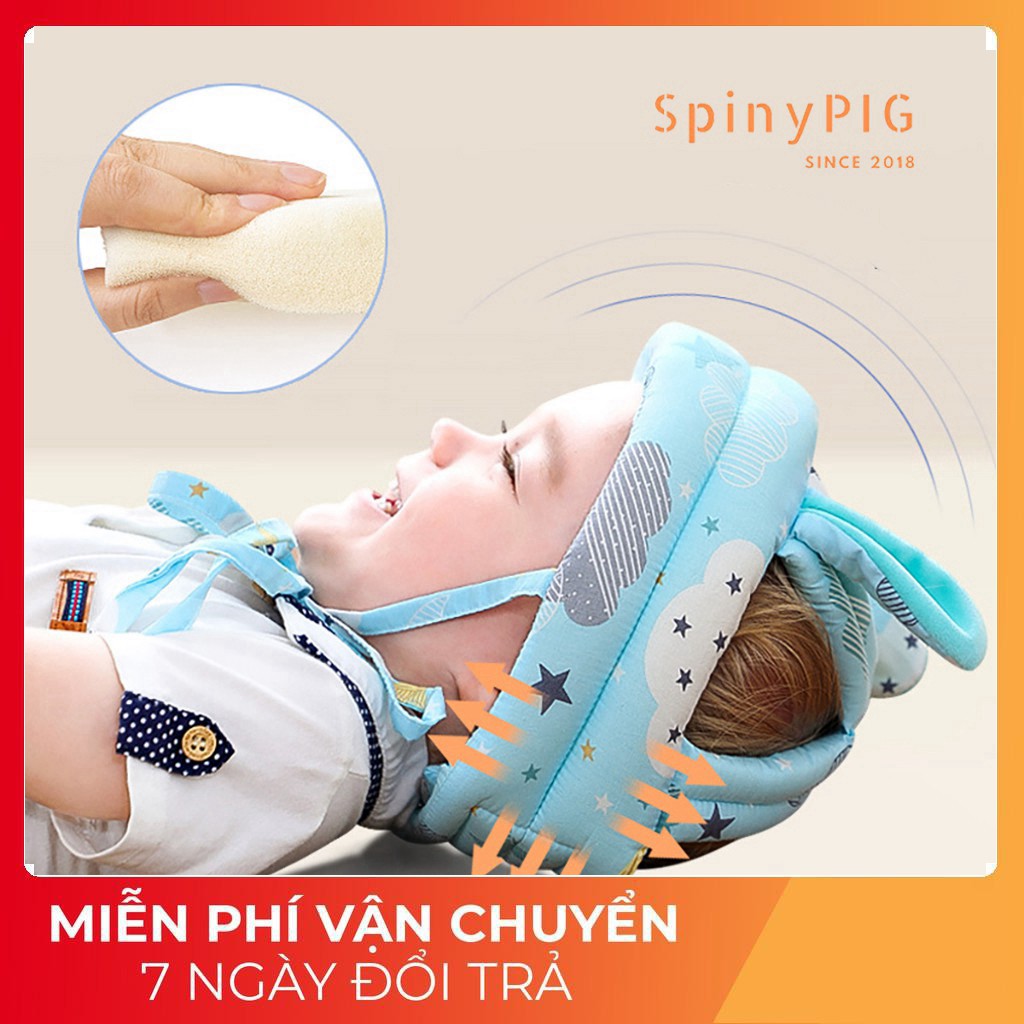 Mũ Bảo Hiểm Bảo Vệ Đầu Cho Bé Tập Đi Với Nhiều Hoạ Tiết Đáng Yêu, Bảo Vệ An Toàn Vùng Đầu Khi Bé Tập Đi, Ngã, Va Đập.