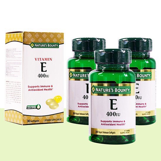 {Cam kết chính hãng} Viên Uống Bổ Sung Vitamin E Nature's Bounty Vitamin E - 400IU | Thế Giới Skin Care